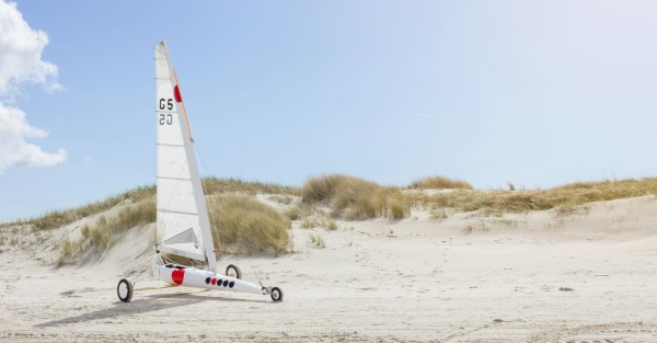 Strandsegeln in St. Peter Ording mit einem Kart