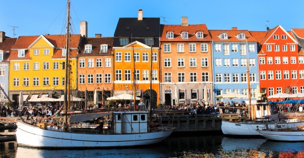 Kopenhagen Häuserreihe bunt