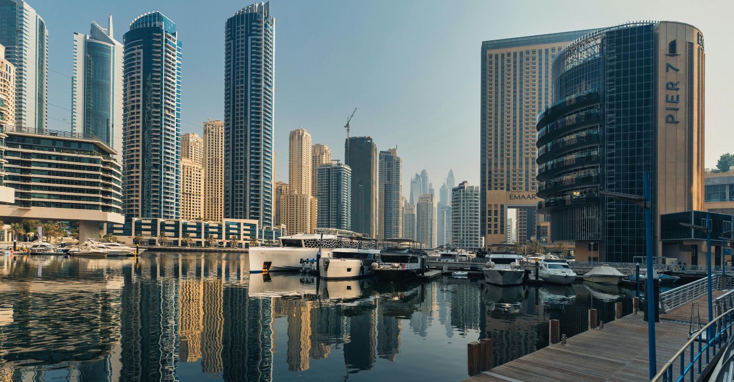 Bootstour an der Küste Dubais