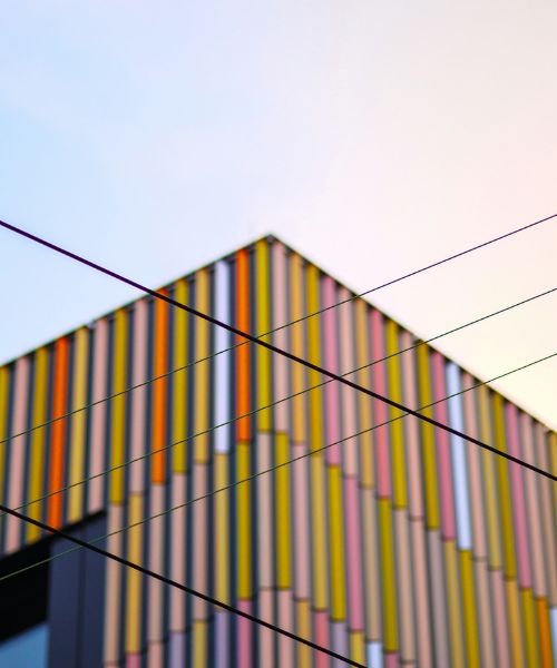 Bekanntes haus aus Heilbronn, bunte Fassade