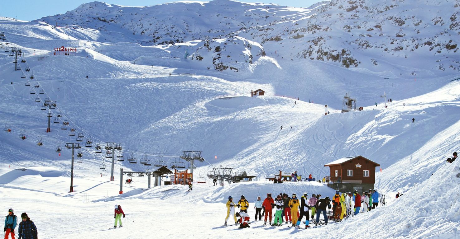 Skilift am Hochkönig, alles verschneit