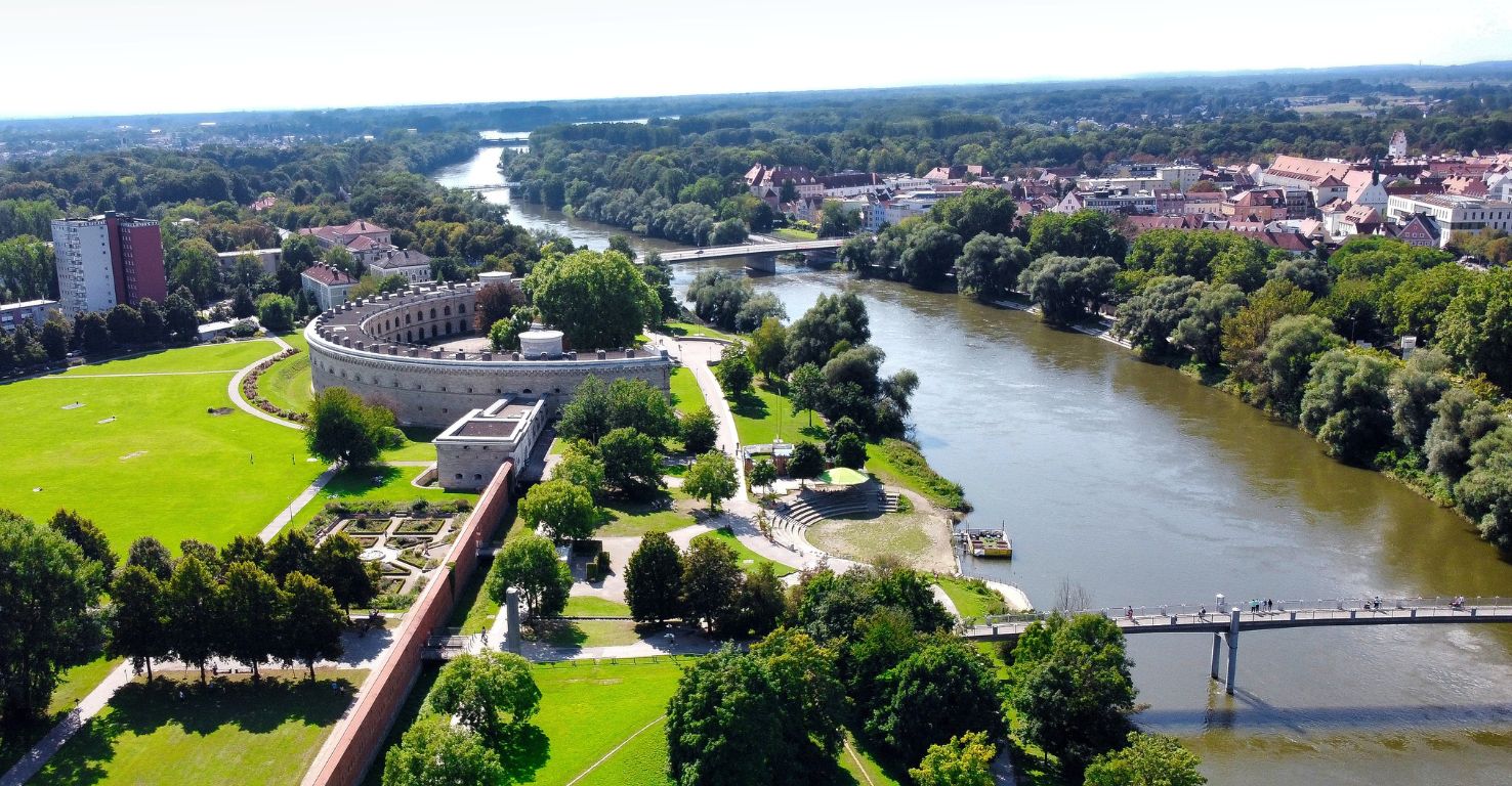 Vogelperspektive von Ingolstadt