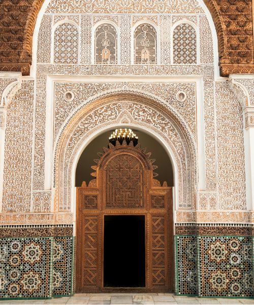 Antike Tür am Palast von Marrakesch