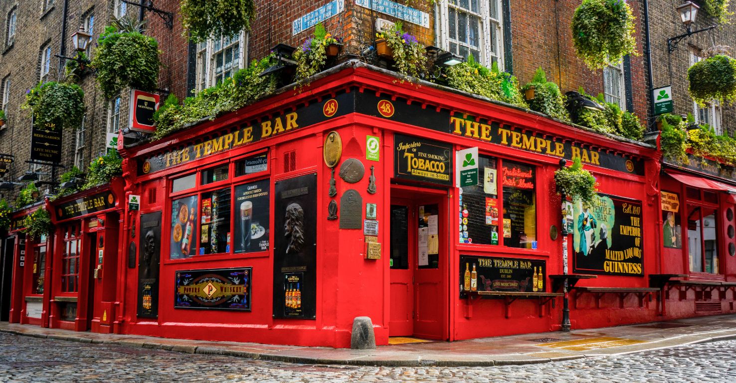 Dublin Temple Bar, Eckansicht