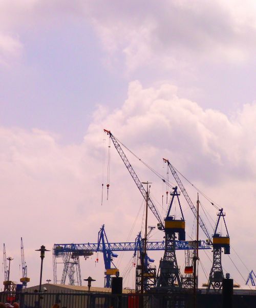 Hafenkräne in Hamburg