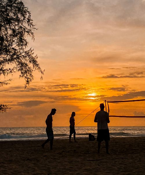 Sonnenuntergang am strand